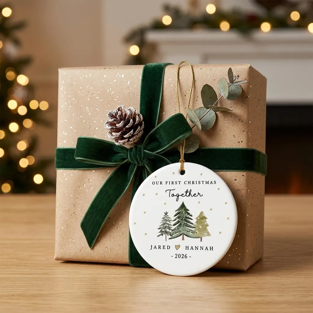 our first christmas together personalized ornament gift