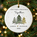 our first christmas together personalized ornament tree