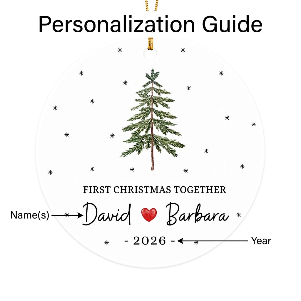 our first christmas together red heart personalized ornament guide