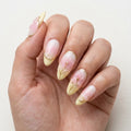 pastel pink light yellow 3d french tip almond press on nails cherry blossom detail 03