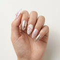 pastel pink white chrome almond press on nails coquette bow lips detail 03