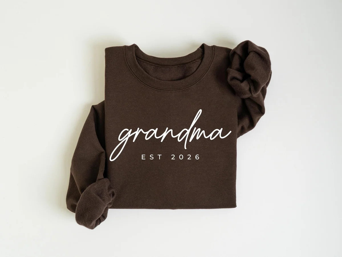 Personalized Grandma Est Crewneck Sweatshirt alternate product view.