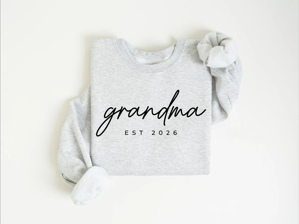 Personalized Grandma Est Crewneck Sweatshirt alternate product view.