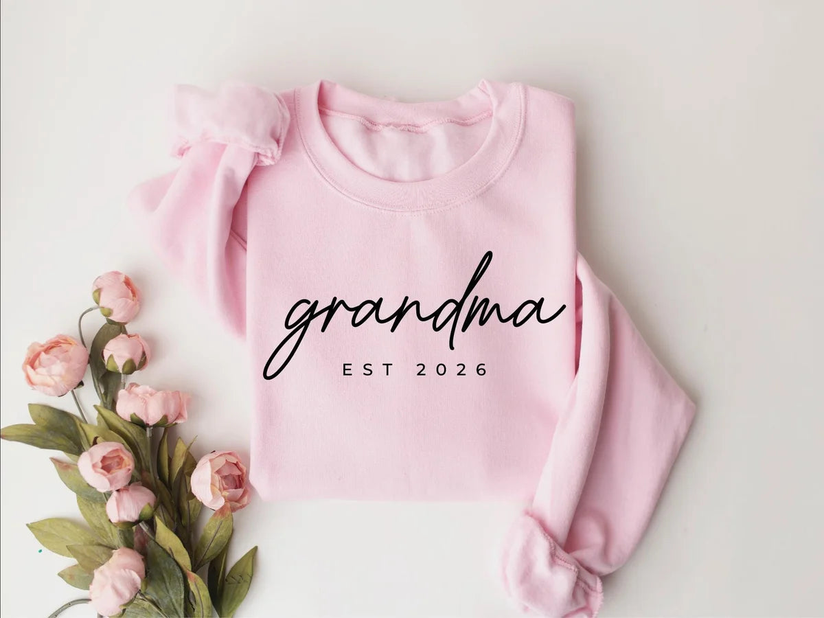Personalized Grandma Est Crewneck Sweatshirt alternate product view.