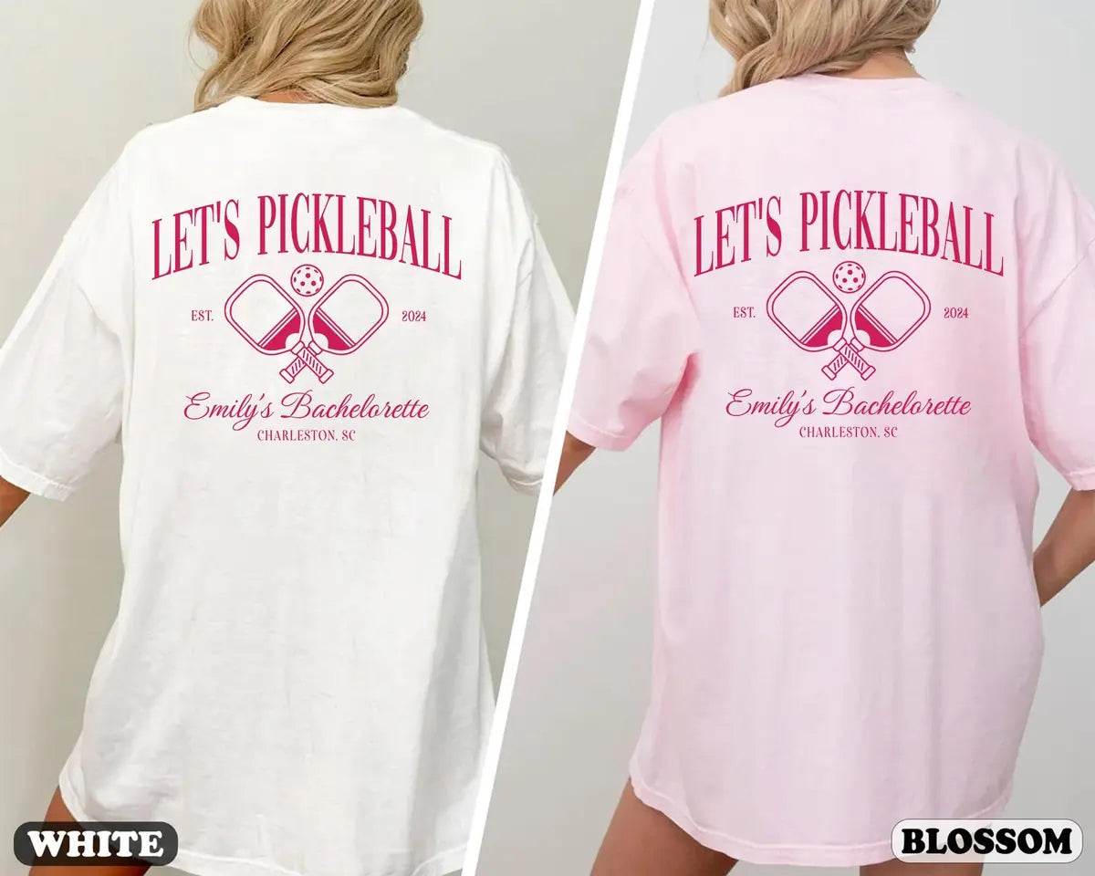pickleball club custom name location year bachelorette party comfort colors t shirt color chart 03