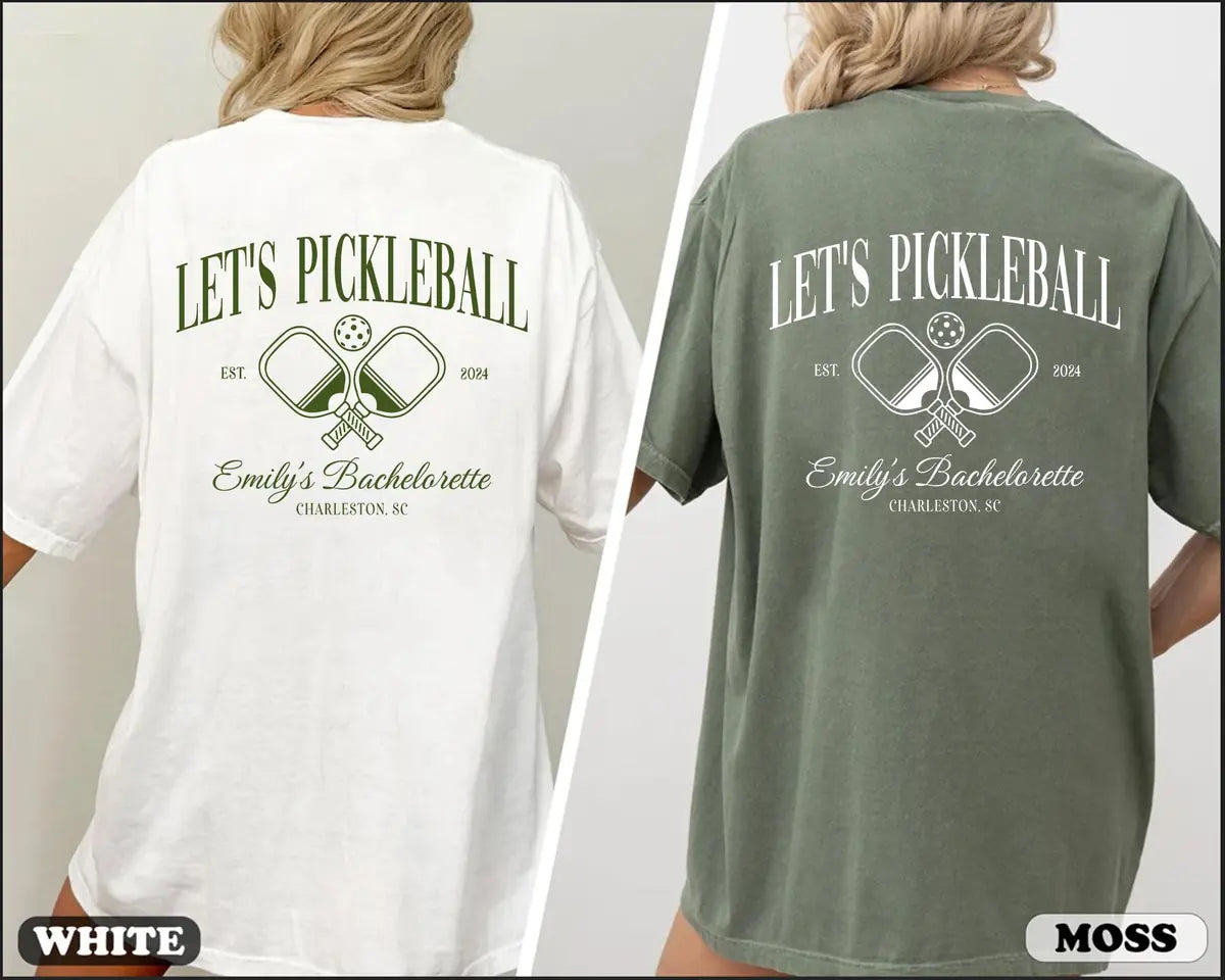 pickleball club custom name location year bachelorette party comfort colors t shirt color chart 04