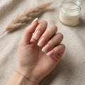 pink white ombre coffin press on nails mockup 01