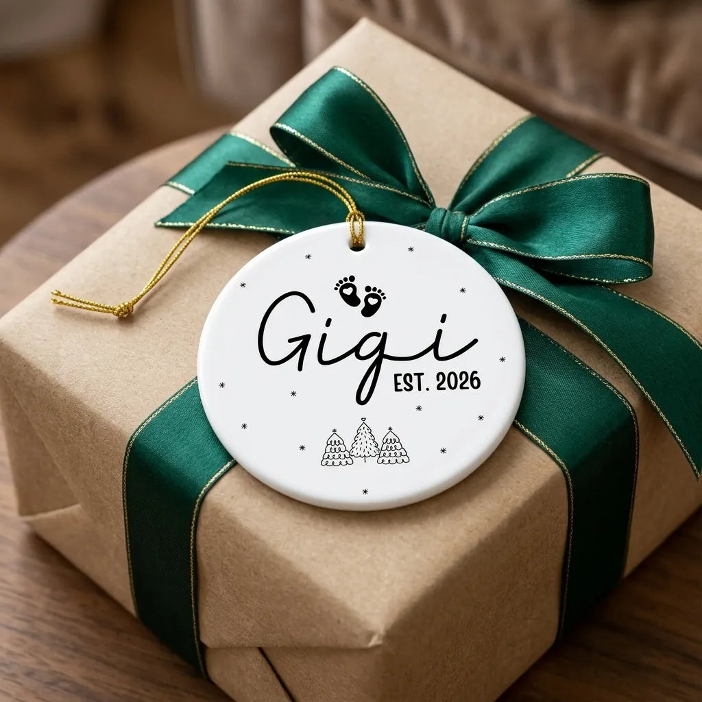 promoted to gigi new gigi personalized ornament gift