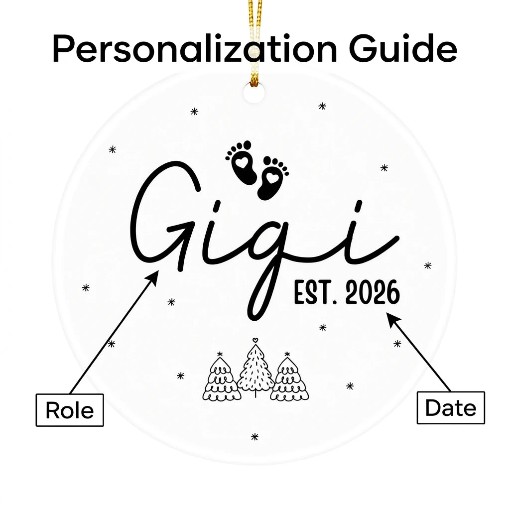 promoted to gigi new gigi personalized ornament guide