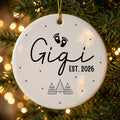 promoted to gigi new gigi personalized ornament tree