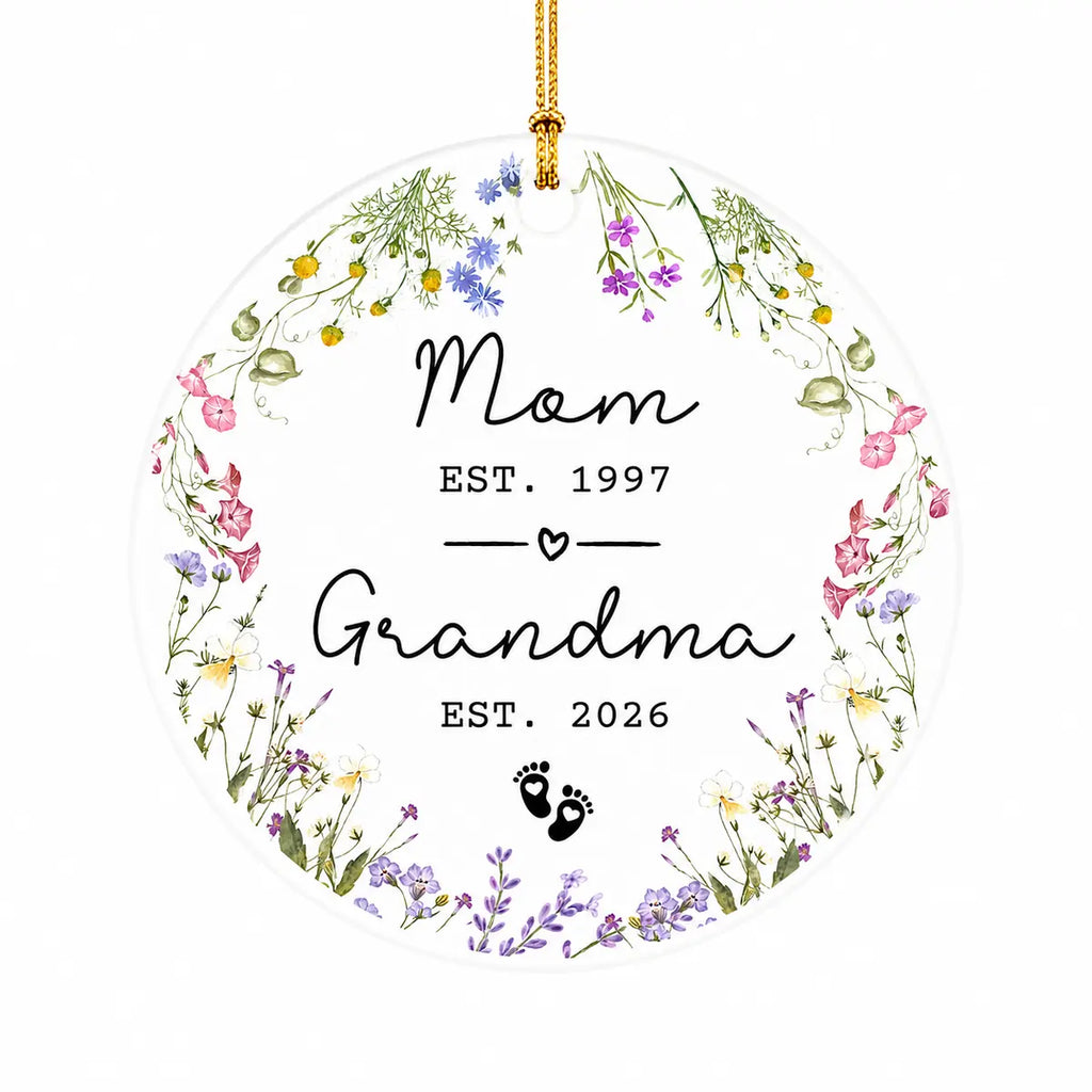 promoted to grandma new grandma personalized ornament lifestyle