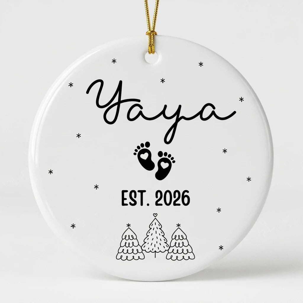 promoted to yaya new yaya personalized ornament hero