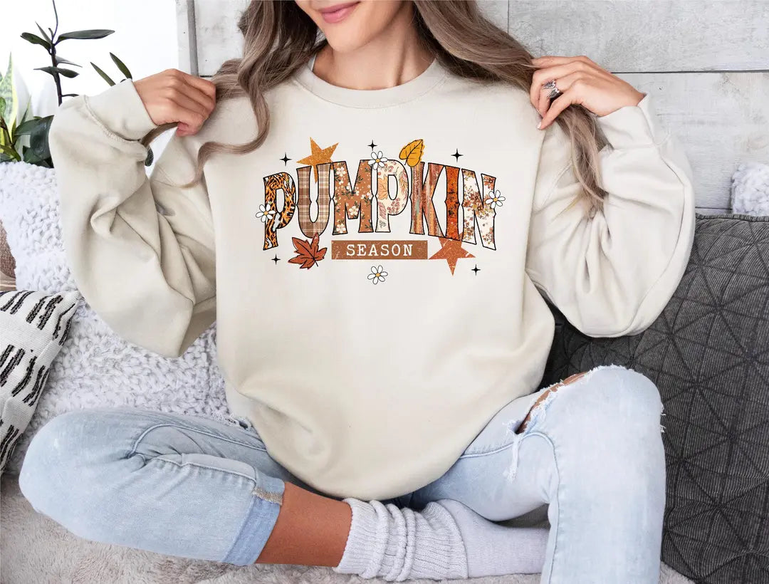 Pumpkin Season Crewneck Sweatshirt alternate product view.