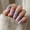 purple chrome aura almond long press on nails 3d silver swirl scale mockup 01