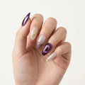 purple nude 3d cat eye almond press on nails gold wave glitter mockup 01