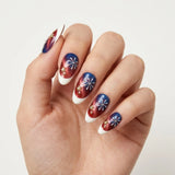 red white blue cat eye french tip 4th of july almond press on nails firework star lifestyle 02