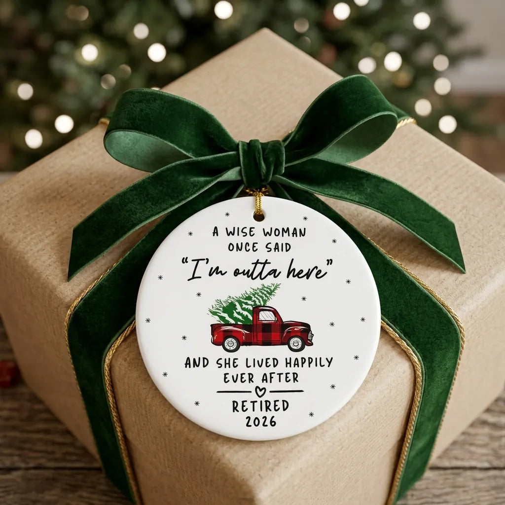 retirement funny personalized ornament gift
