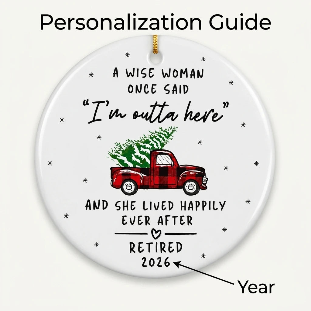 retirement funny personalized ornament guide