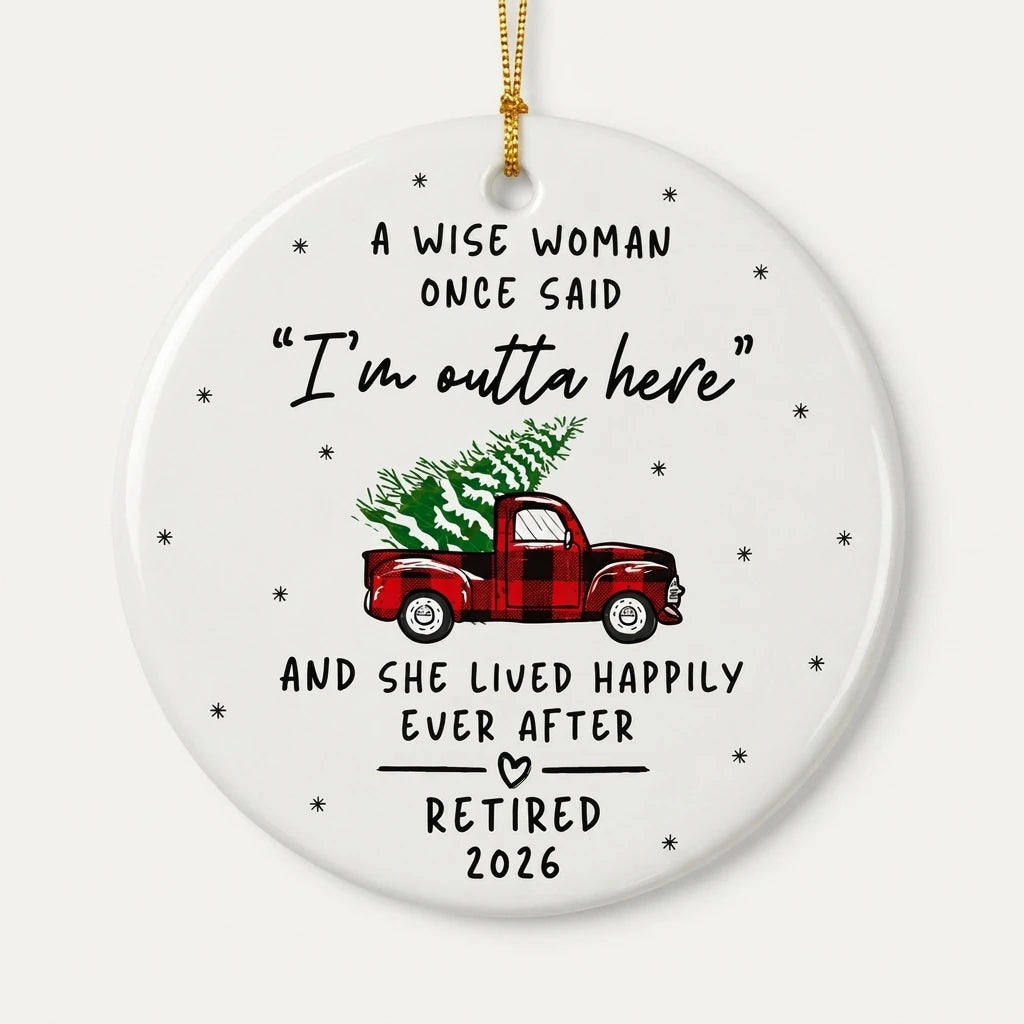 retirement funny personalized ornament hero