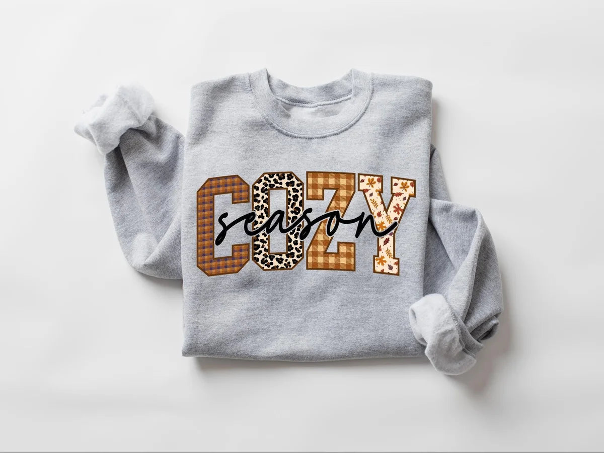 Retro Cozy Season Crewneck Sweatshirt alternate product view.