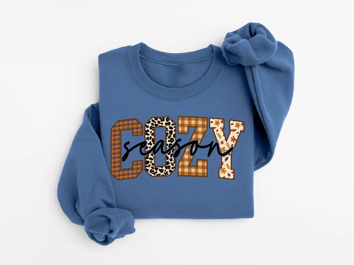 Retro Cozy Season Crewneck Sweatshirt alternate product view.