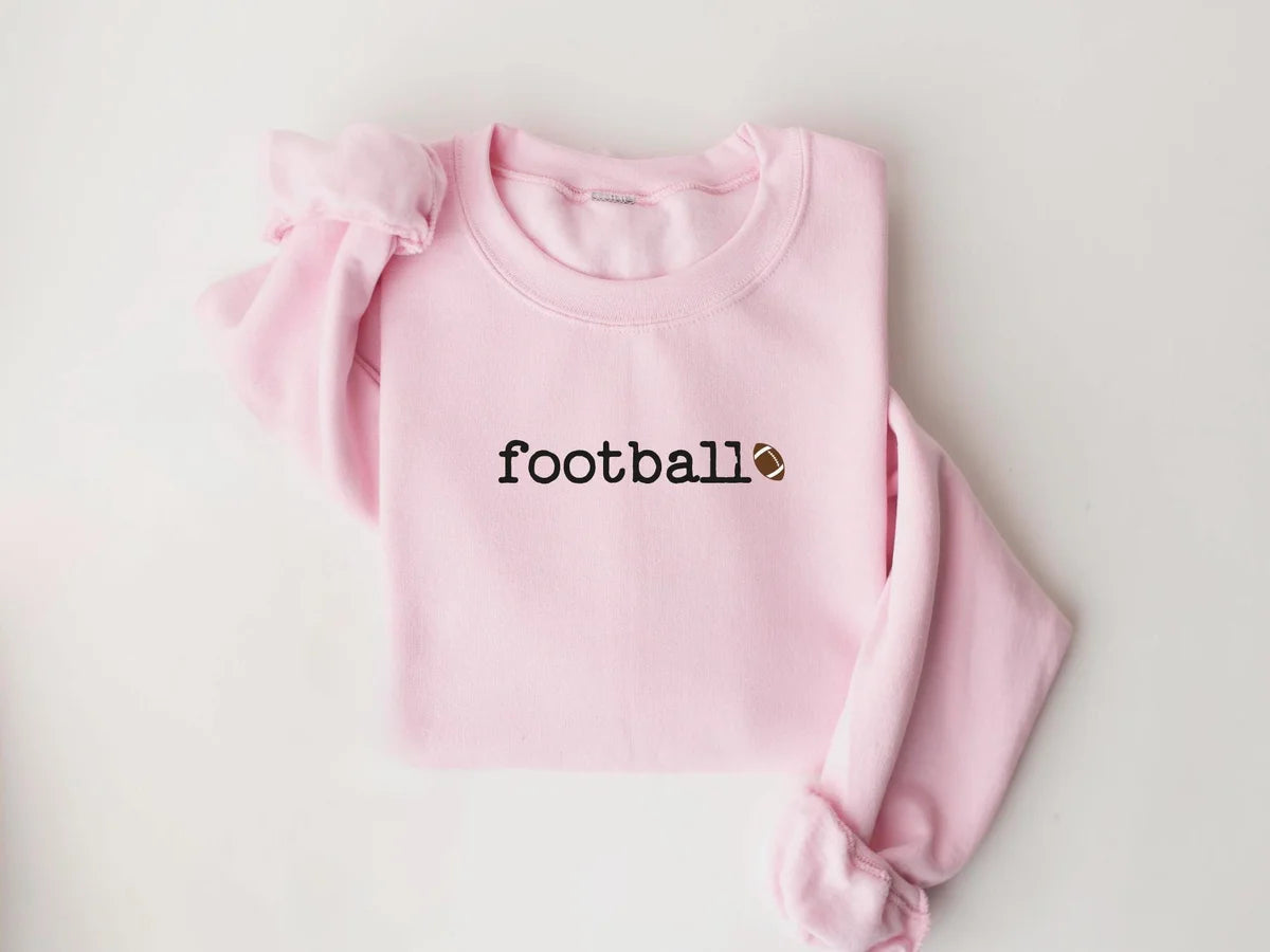 Retro Football Crewneck Sweatshirt alternate product view.