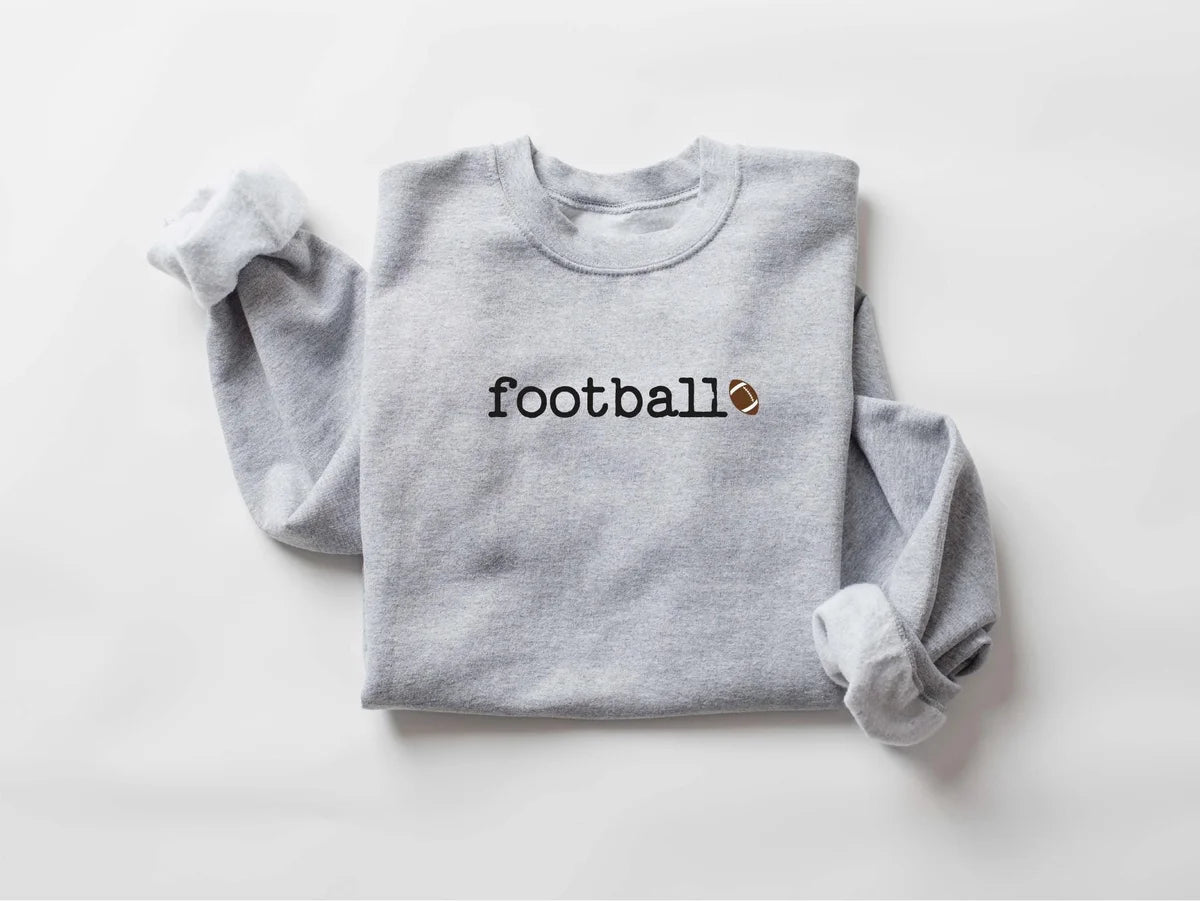 Retro Football Crewneck Sweatshirt alternate product view.