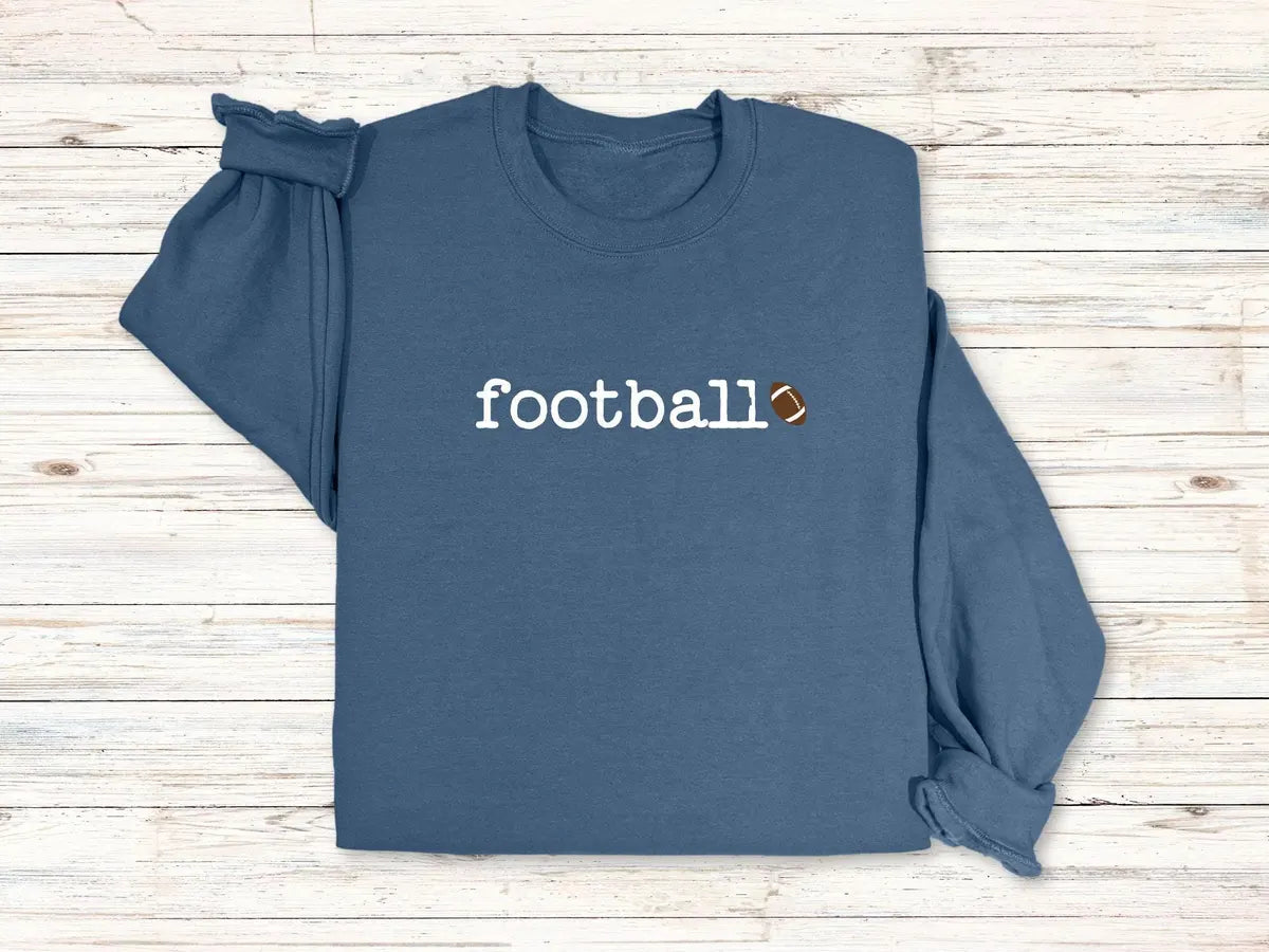 Retro Football Crewneck Sweatshirt alternate product view.