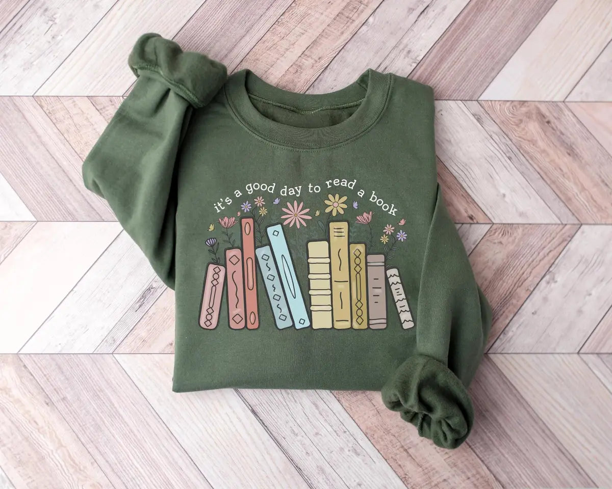 Retro Teacher Crewneck Sweatshirt alternate product view.