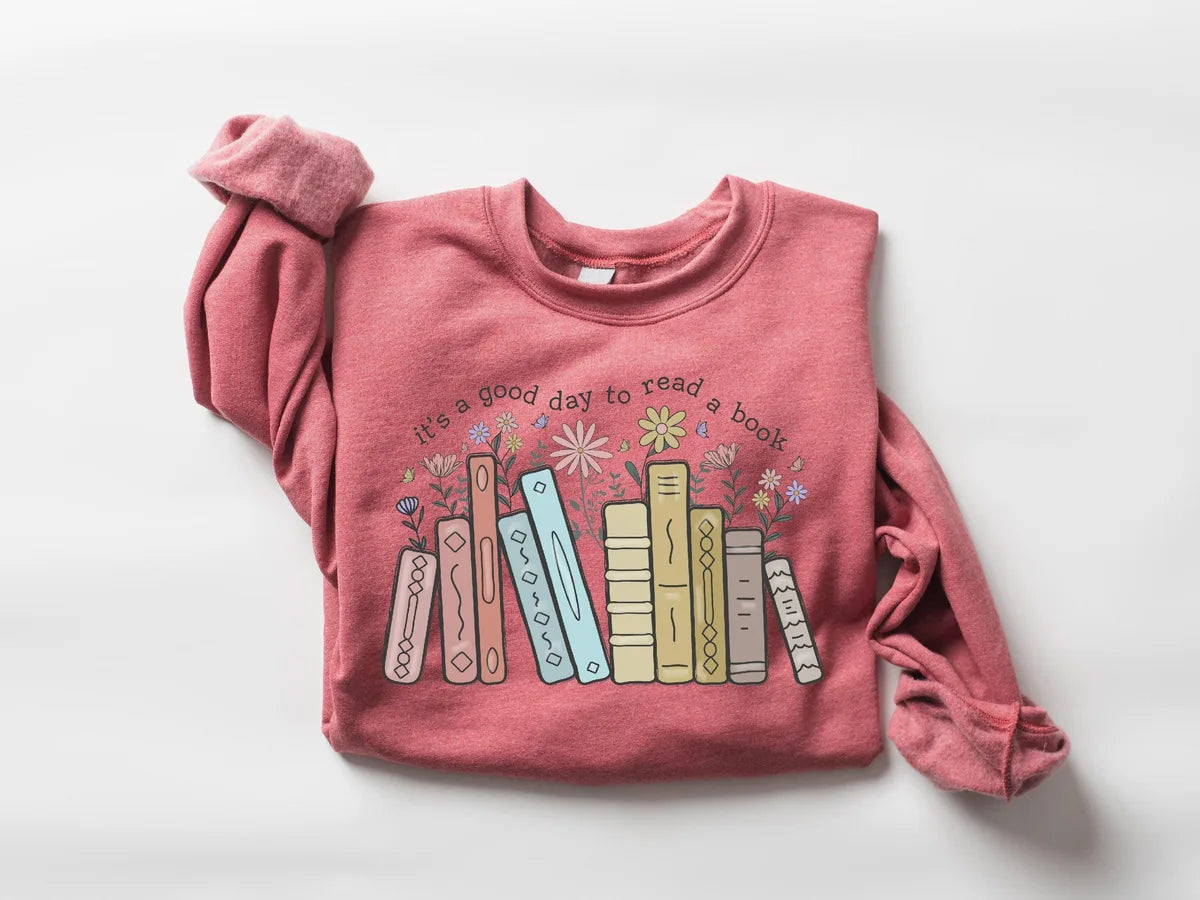Retro Teacher Crewneck Sweatshirt alternate product view.