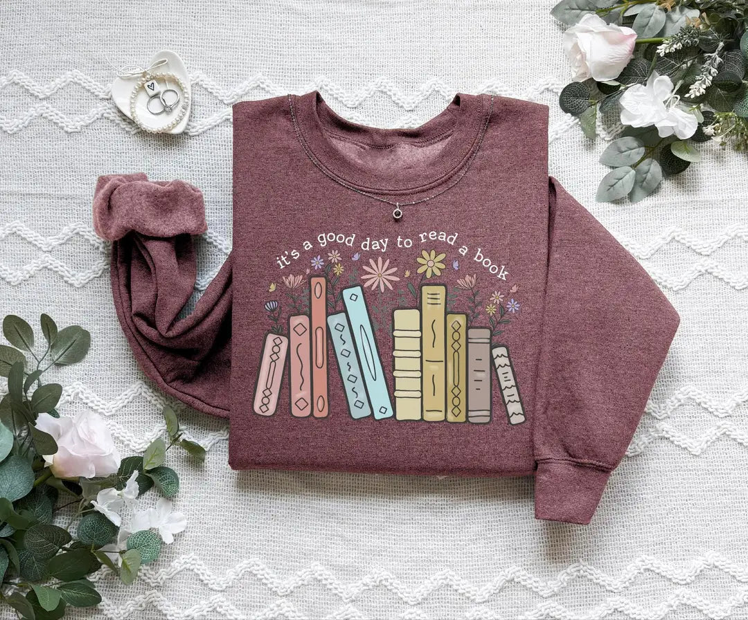 Retro Teacher Crewneck Sweatshirt alternate product view.