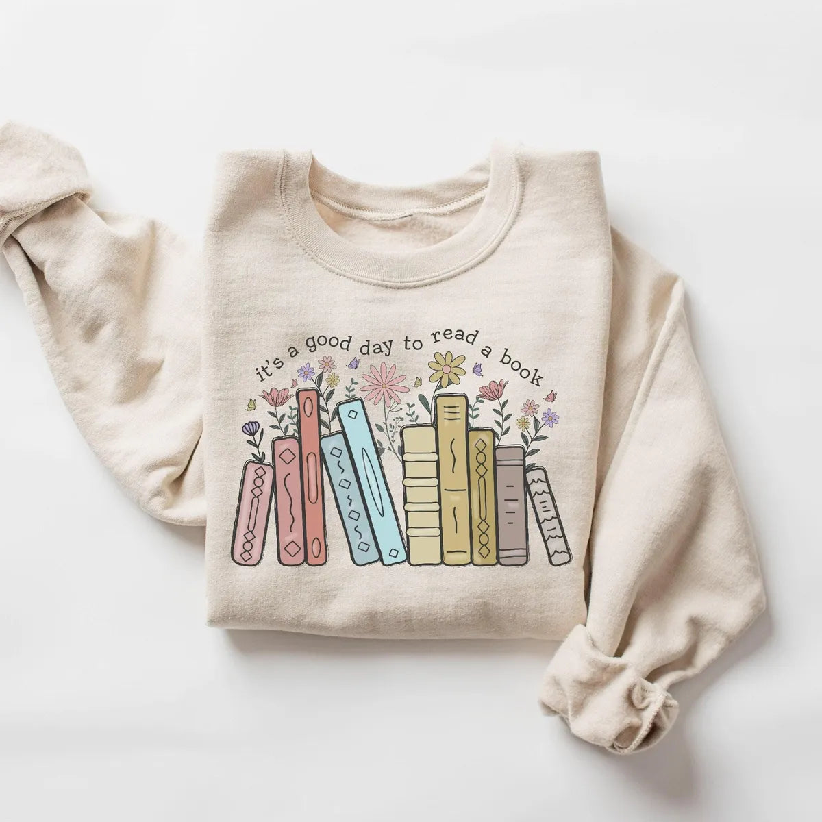 Retro Teacher Crewneck Sweatshirt hero view.