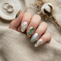 sage green marble almond medium press on nails celestial mockup 01
