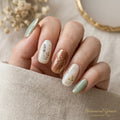 sage green terracotta almond medium press on nails botanical mockup 01