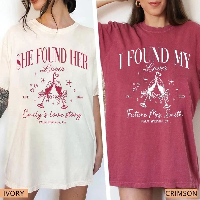 she found her lover custom name location year bachelorette party comfort colors t shirt color chart 04