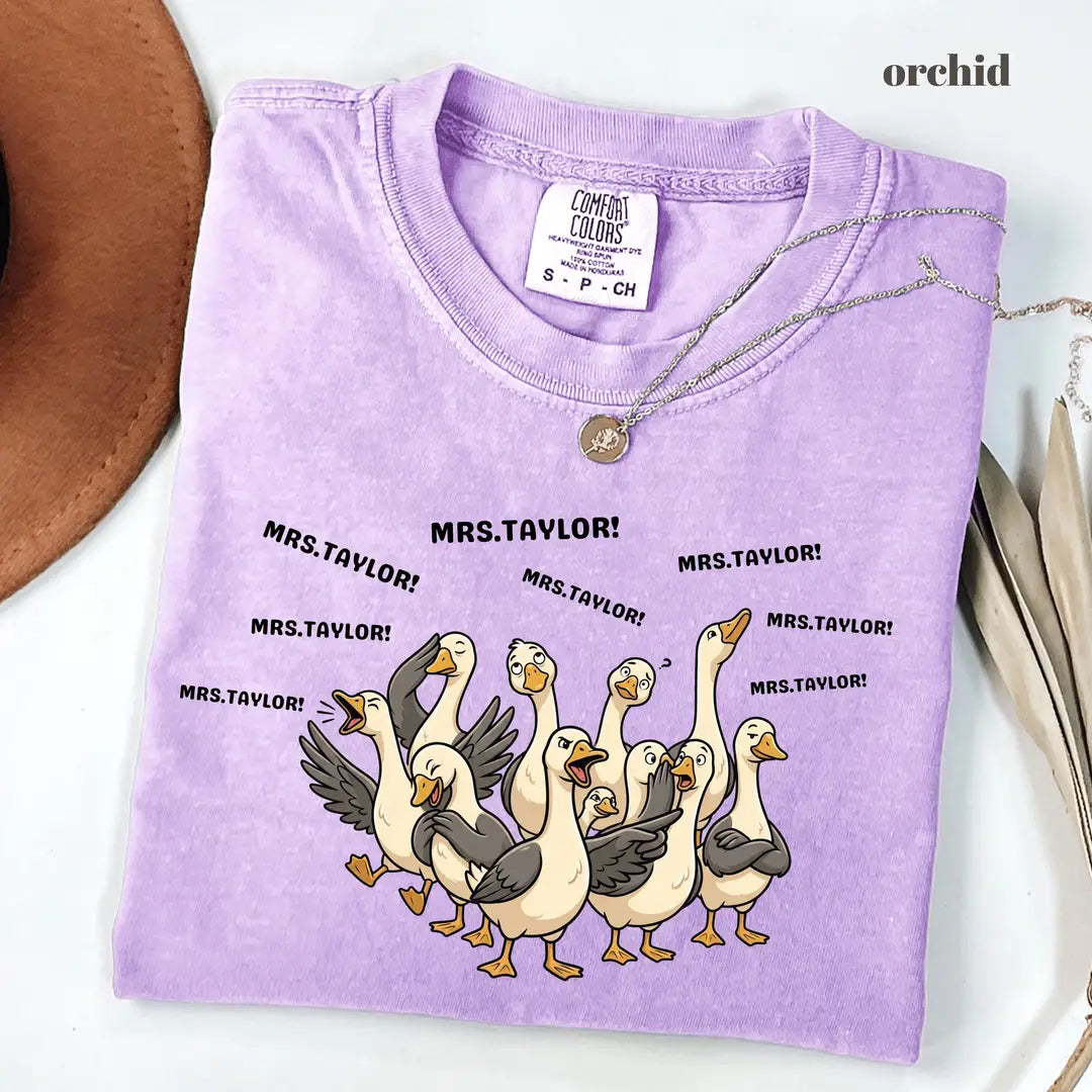 Comfort Colors 1717 T-shirt with Goose Teacher design alternate view view 3