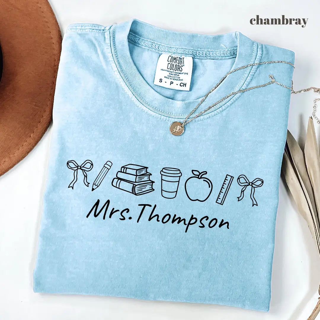 Comfort Colors 1717 T-shirt with Teacher design alternate view view 3