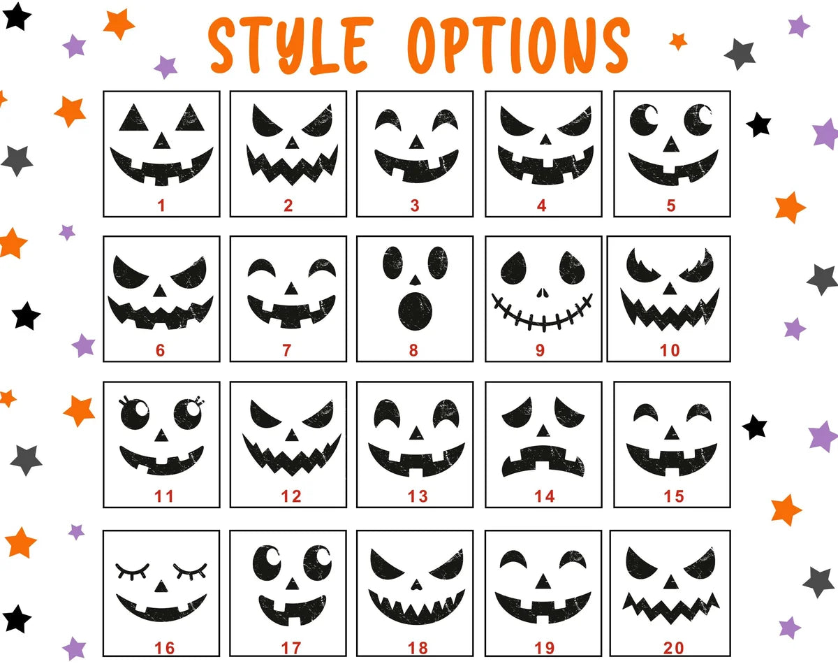 Black CF Comfort Colors 1717 T-shirt with Retro Pumpkin Face design