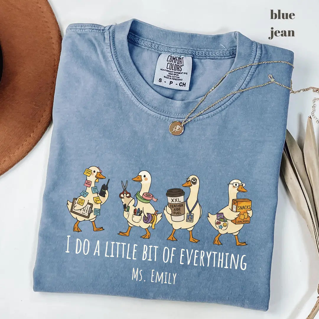 Blue Jean Comfort Colors 1717 T-shirt with Paraprofessional design