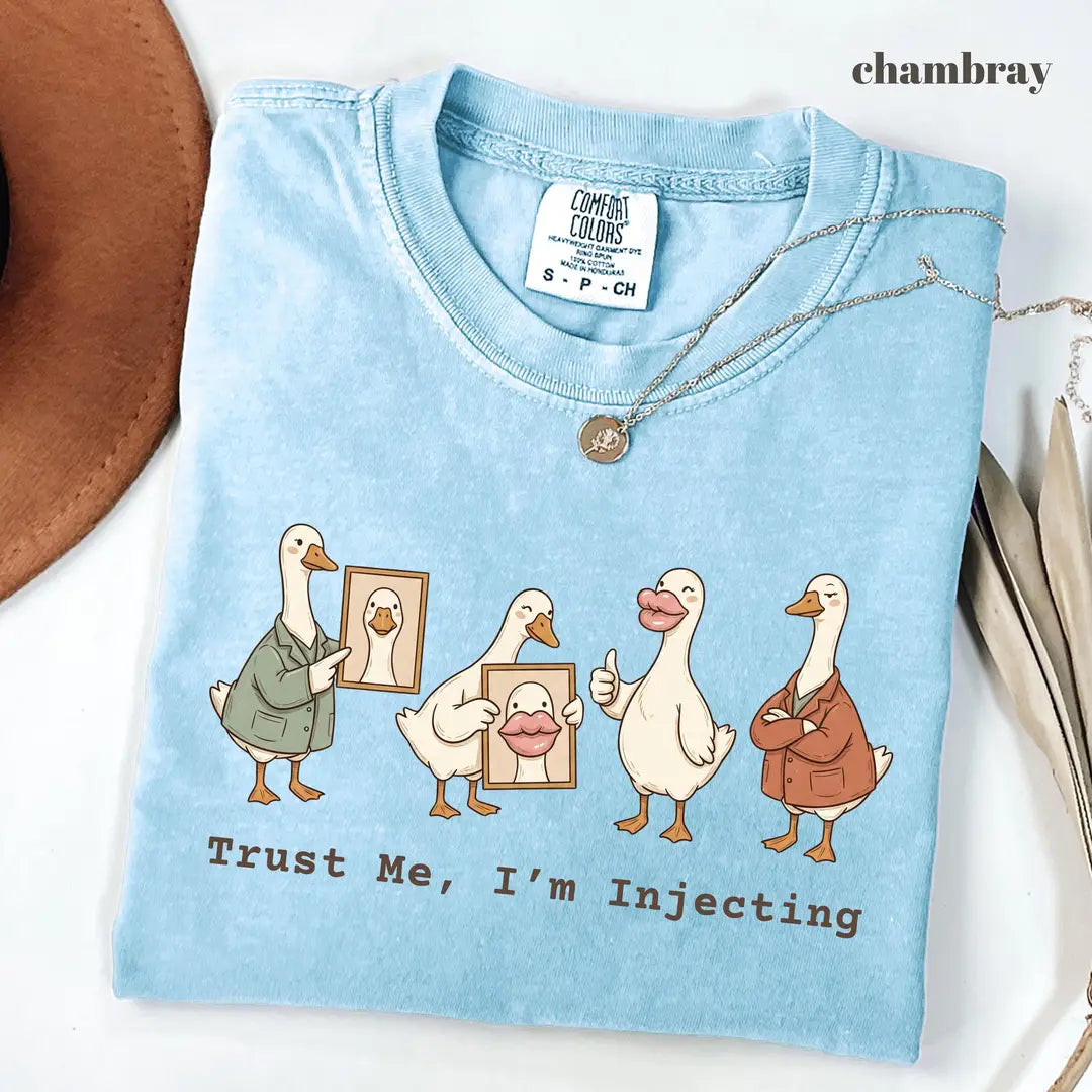 Comfort Colors 1717 T-shirt with Trust Me Im Injecting design alternate view view 3