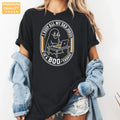 Funny Dad Joke Halloween Comfort Colors T-Shirt alternate product view in Black.
