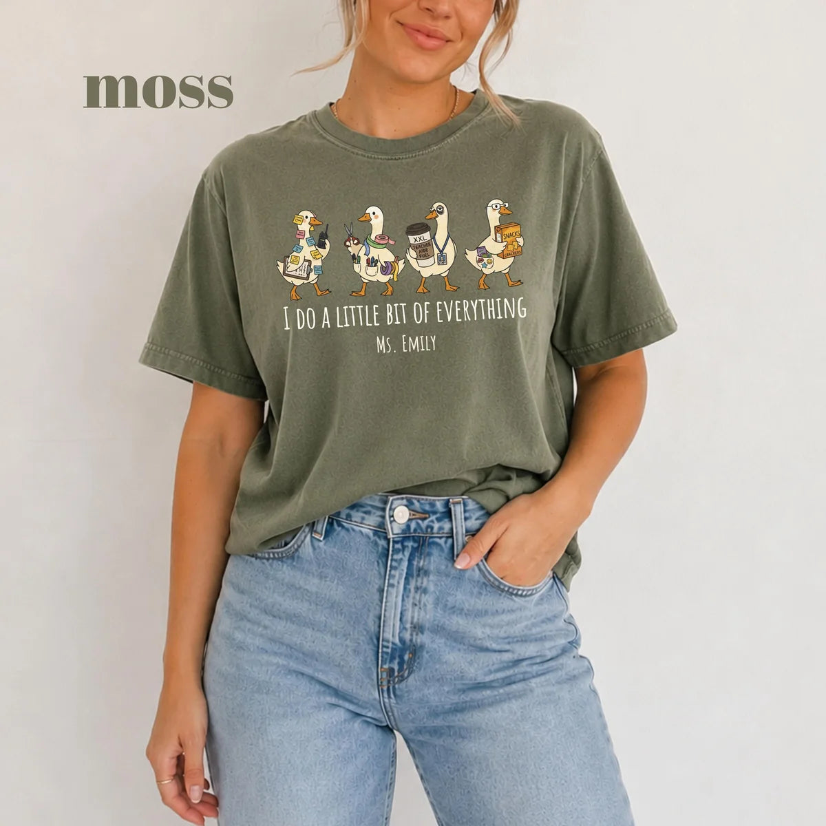 Moss Comfort Colors 1717 T-shirt with Paraprofessional design