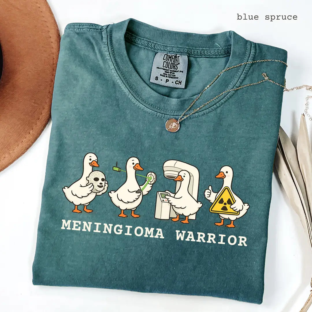 Comfort Colors 1717 T-shirt with Meningioma Warrior design alternate view
