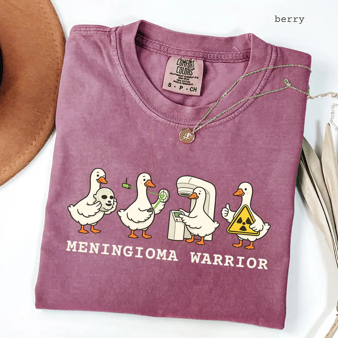 Comfort Colors 1717 T-shirt with Meningioma Warrior design alternate view view 2
