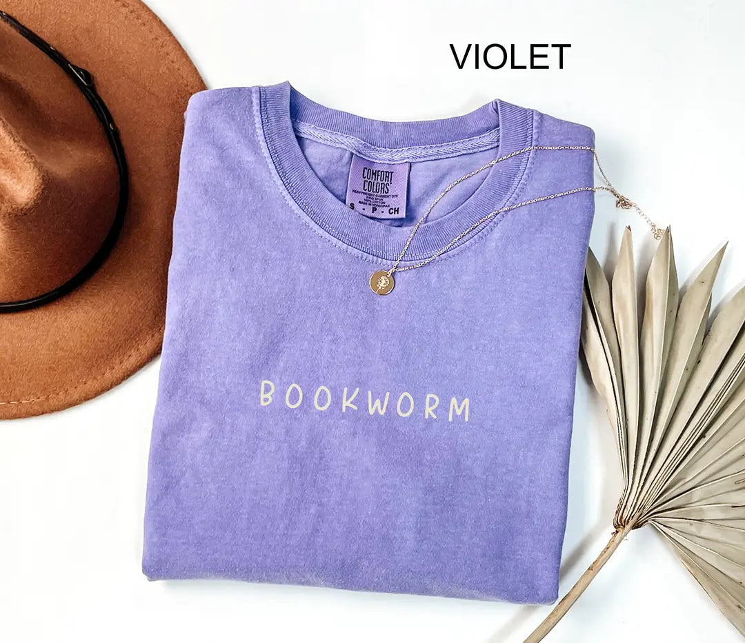 Comfort Colors 1717 T-shirt with Bookworm design alternate view view 2