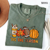 Moss Comfort Colors 1717 T-shirt with Tis The Season Thanksgiving design