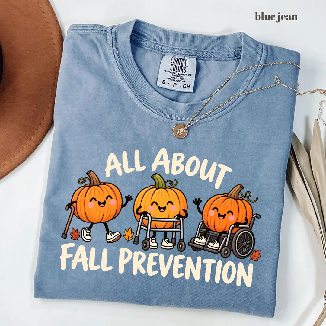 Comfort Colors 1717 T-shirt with Fall Prevention Nurse design alternate view view 4