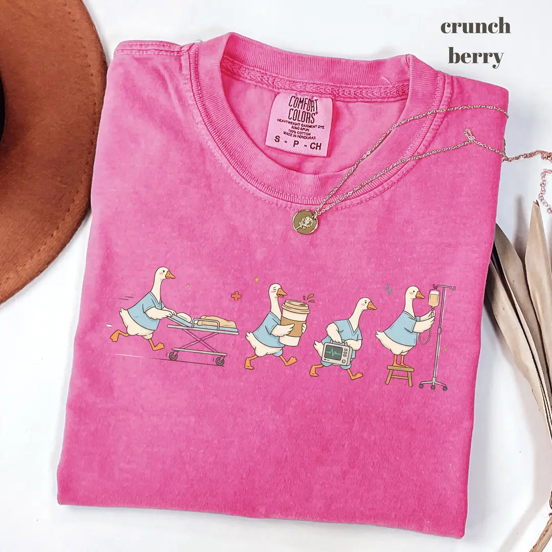 Comfort Colors 1717 T-shirt with ER Nurse Goose design alternate view view 4