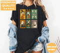 Halloween Ghost Book Club Patchwork - Bookish Comfort Colors T-Shirt alternate product view in Black.