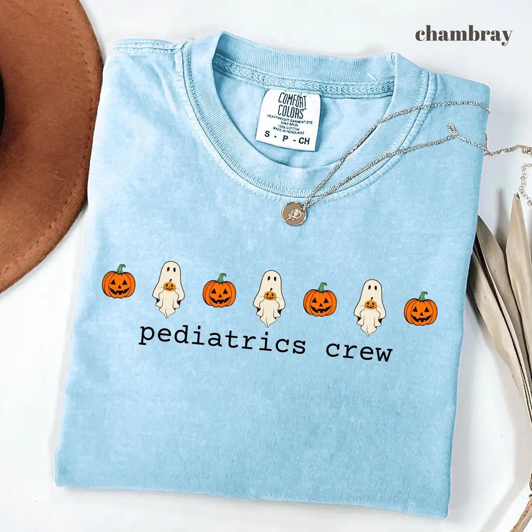 Comfort Colors 1717 T-shirt with Pediatrics Crew design alternate view view 3